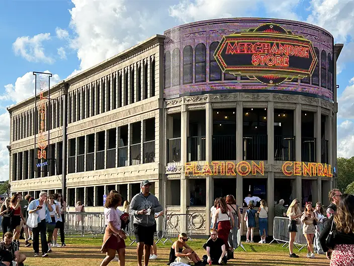 A completed multi-storey event structure named 